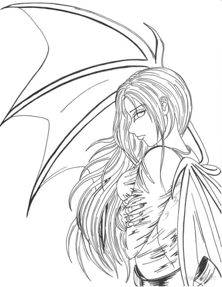 Рисунки карандашом демон