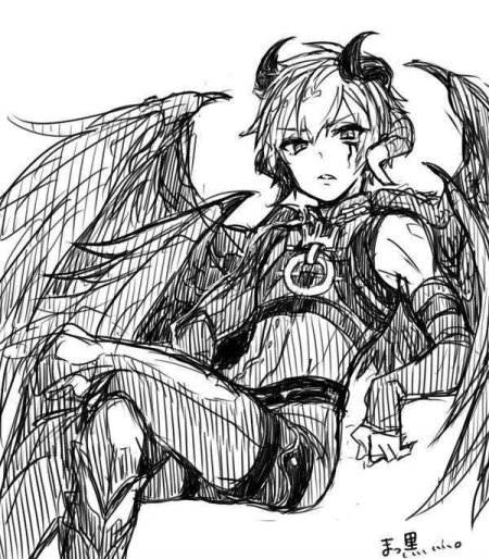 Рисунки для срисовки аниме демоны