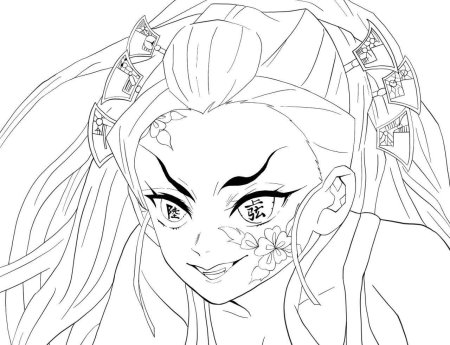 Клинок рассекающий демонов рисунки для срисовки