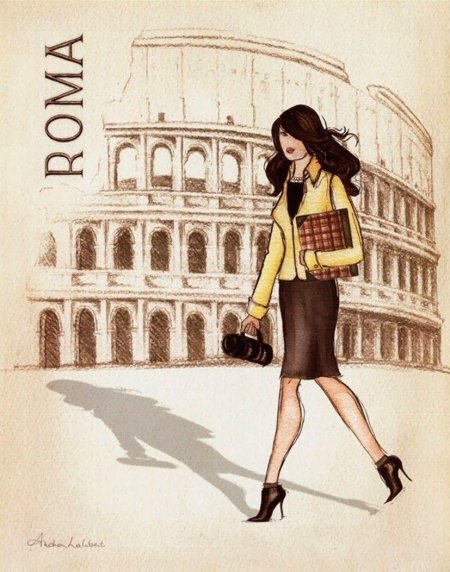 Италия рисунки