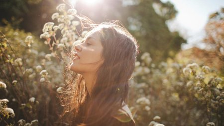 Природа девушка