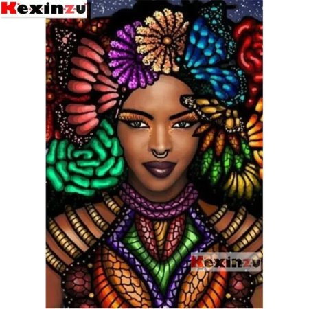 Алмазная мозаика африканка
