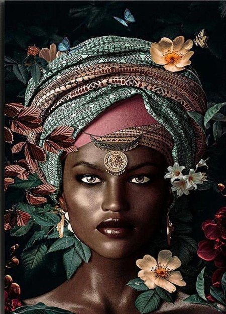 Постер африканская женщина