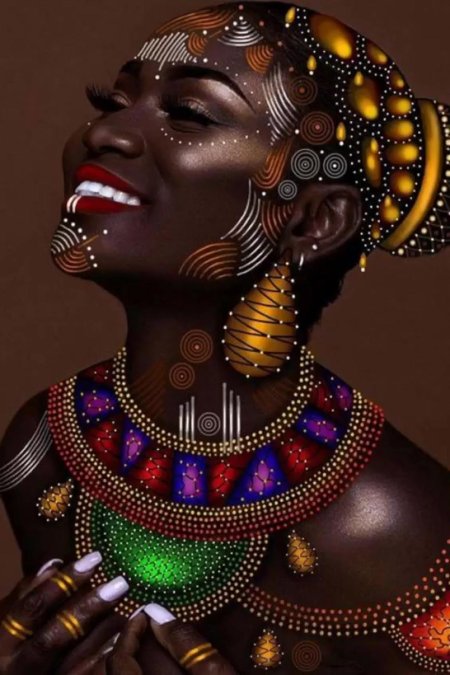 Африканская женщина картина