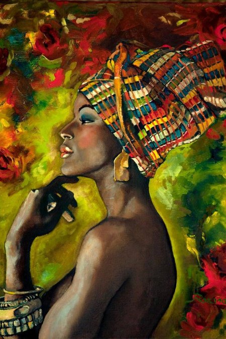 Африканские женщины в живописи