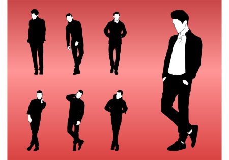 Силуэт мужчина