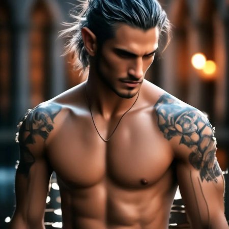 Брутальный мужчина арт