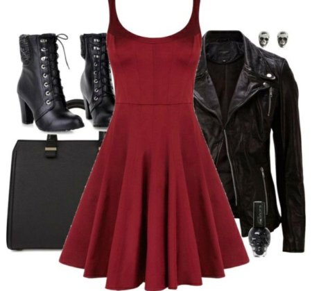 Платье в стиле рок