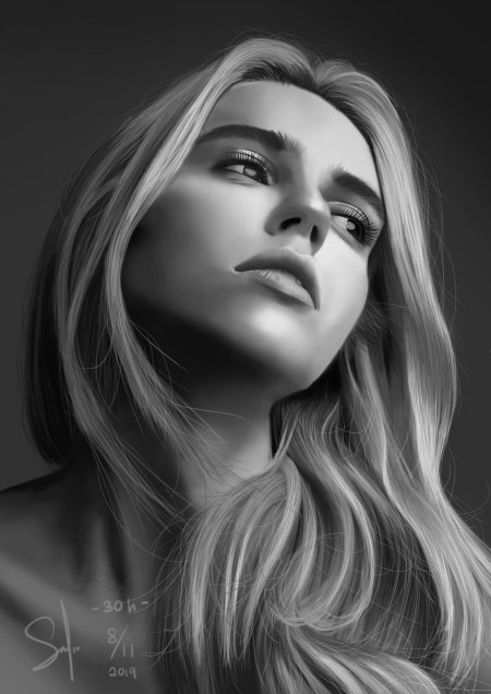 Портрет красивой женщины