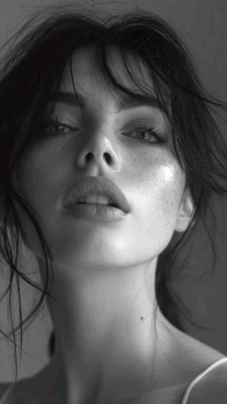 Портрет черно белый