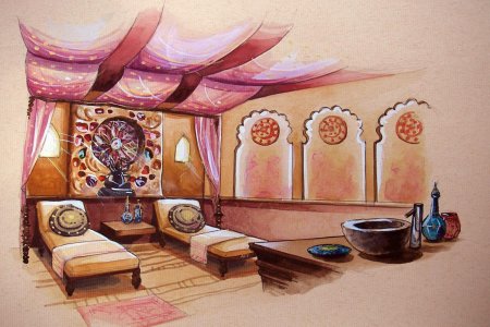 Интерьер рисунки