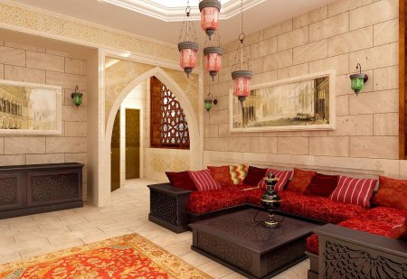 Интерьер в восточном стиле квартире