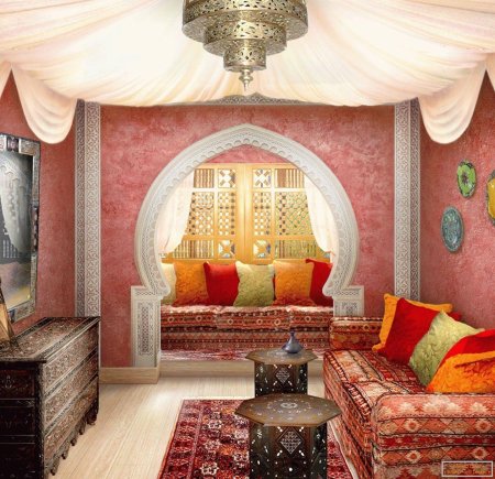 Интерьер кальянной в восточном стиле