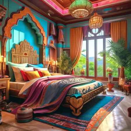 Спальня в индийском стиле