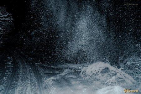 Вьюга ночью