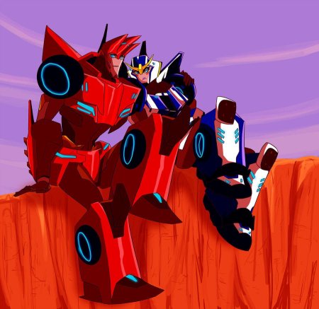 Трансформеры сайдсвайп и стронгарм