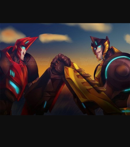 Трансформеры прайм нокаут и бамблби