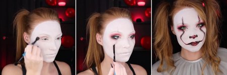 Пеннивайз макияж