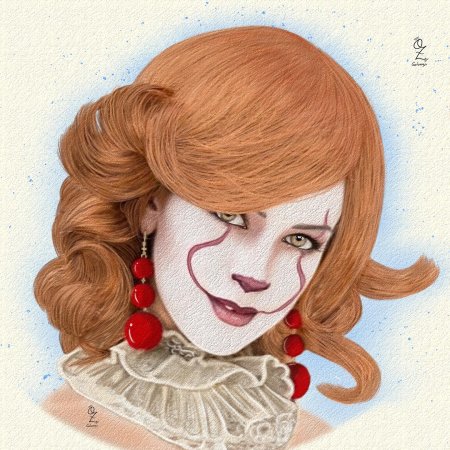 Рисунок девушки пеннивайза