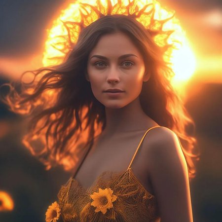 Солнце красивое