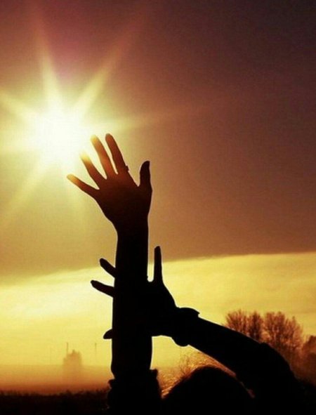 Рука к солнцу