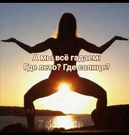 А мы всё гадаем где лето где солнце