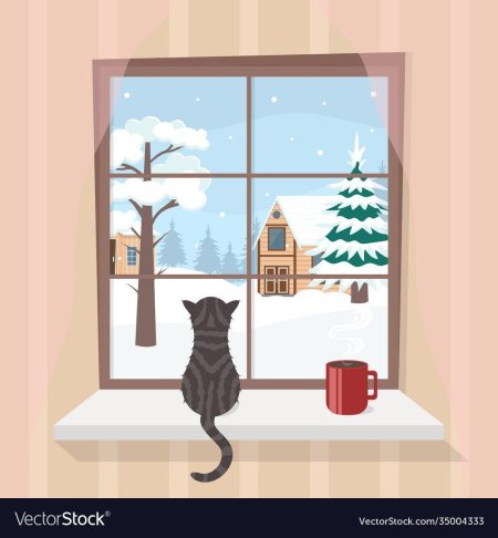 Рисунок вид из окна