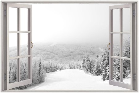 Окно зимнее