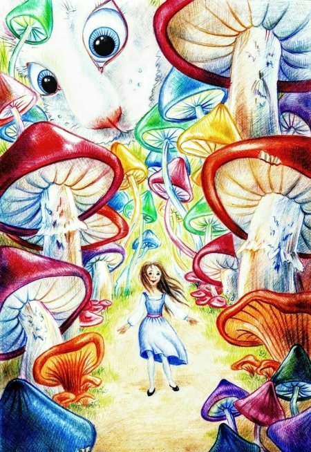 Иллюстрация из сказки алиса в стране чудес