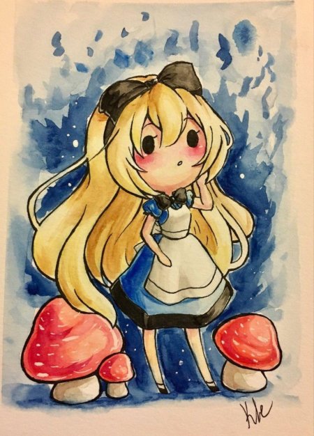 Алиса в стране чудес рисунки