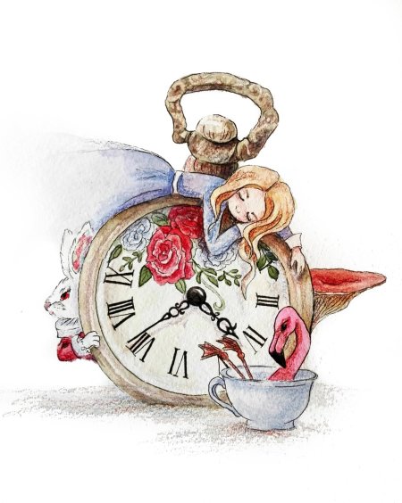 Вышивка крестом алиса в стране чудес