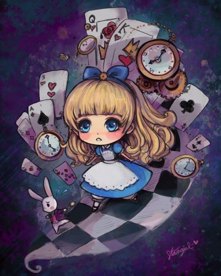 Алиса в стране чудес рисунок