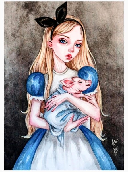 Алиса в стране чудес алиса рисунок