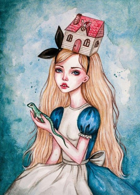 Современные рисунки алиса в стране чудес