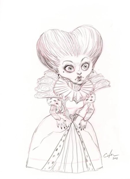 Алиса в стране чудес тим бертон рисунки