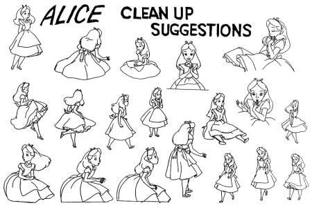 Раскадровка алиса в стране чудес