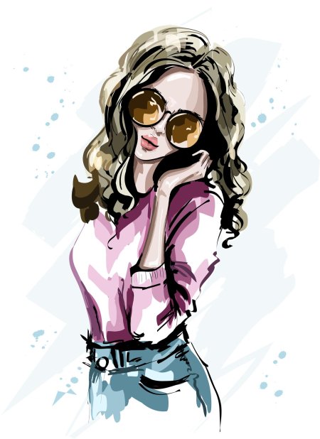 Модная иллюстрация