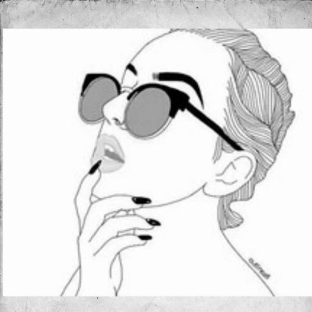 Рисунки девушек карандашом в стиле арт