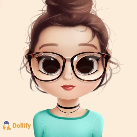 Мультяшные девочки в очках