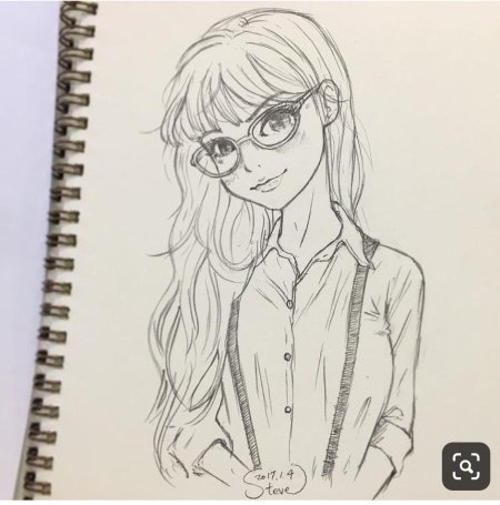 Арт рисунки девушек карандашом