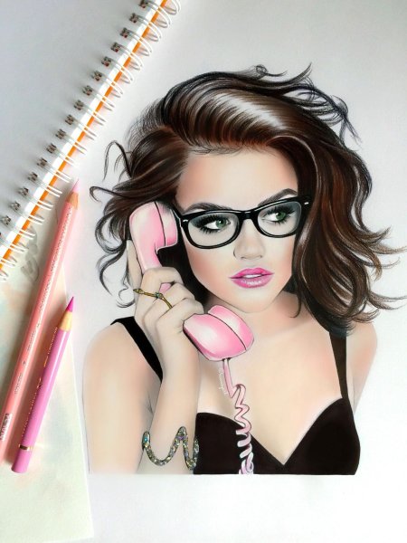 Девушка рисунки