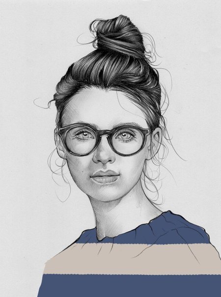 Скетчинг портрет