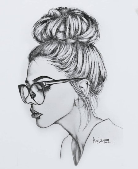 Красивые рисунки девушек карандашом