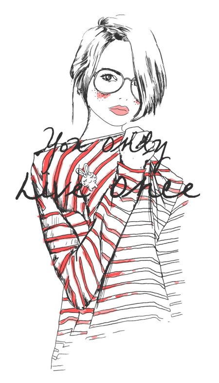 Модная иллюстрация