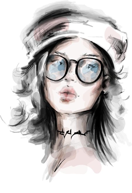 Рисунки девушек