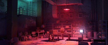 Киберпанк комната