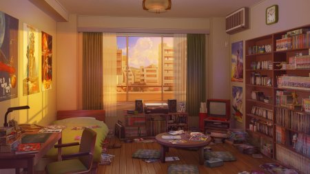 Комната фон аниме