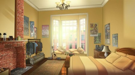 Аниме фон комната спальня