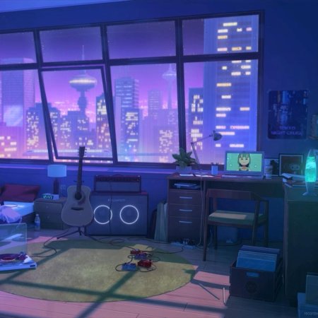 Аниме фон спальня