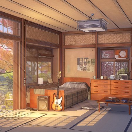 Интерьер в стиле аниме